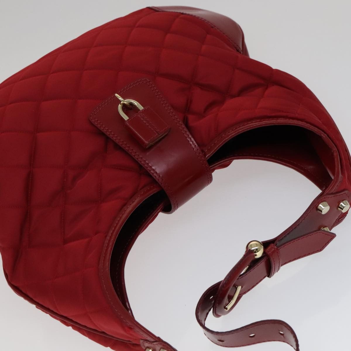 Burberry Shoulder Bag Red Synthetic Shoulder Bag (Pre-Owned) Size ONE SIZE - 15 Thumbnail