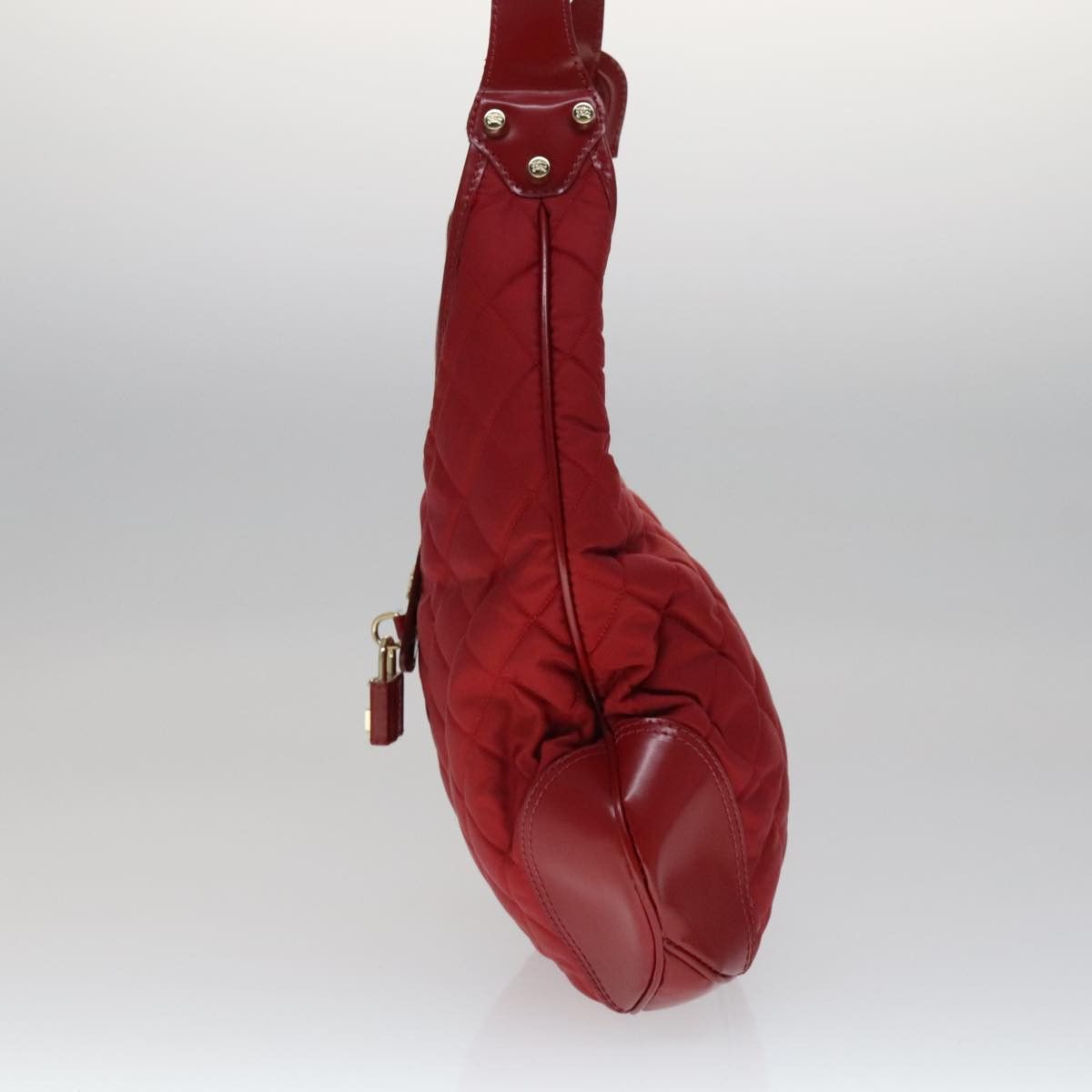 Burberry Shoulder Bag Red Synthetic Shoulder Bag (Pre-Owned) Size ONE SIZE - 3 Thumbnail