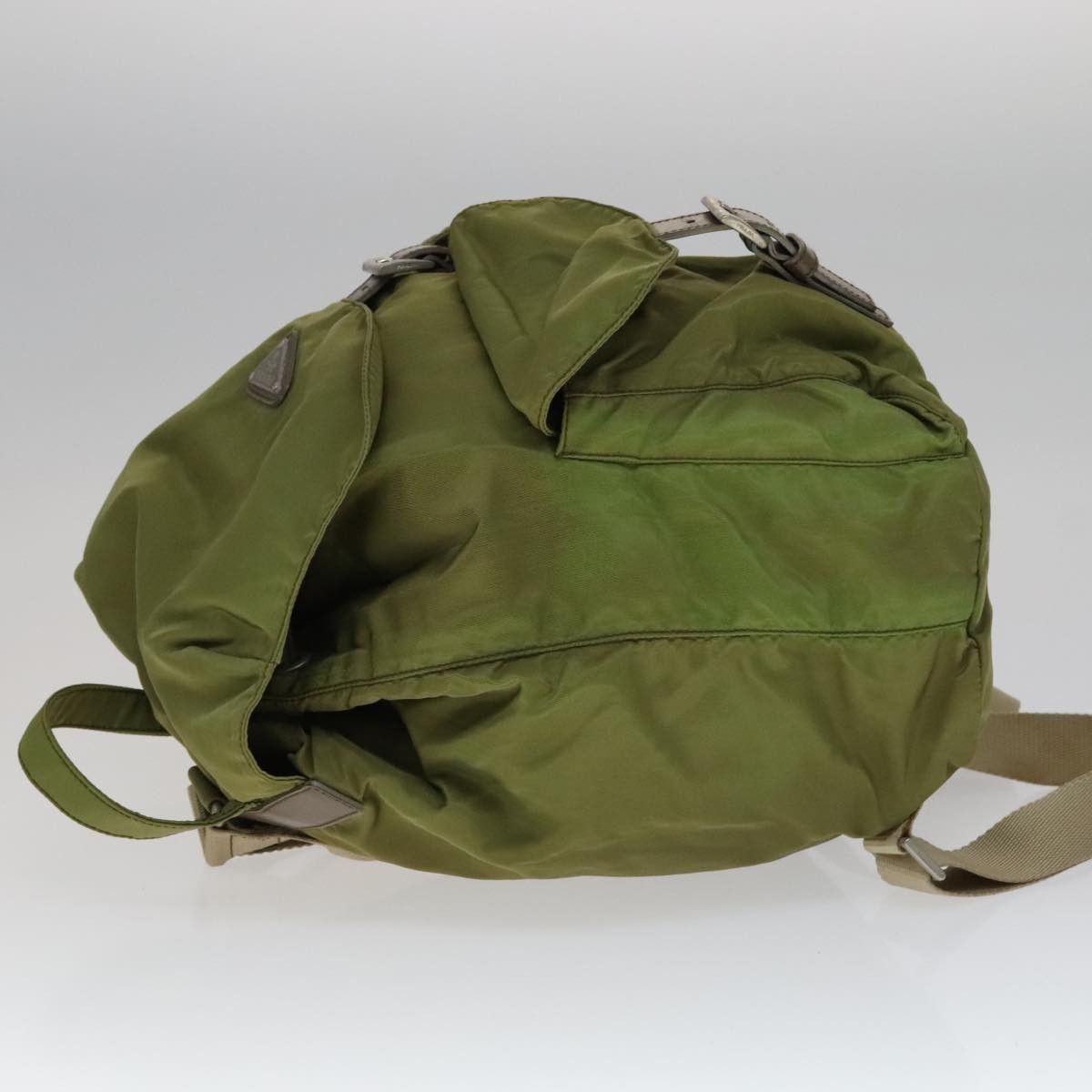 Prada Tessuto Khaki Synthetic Backpack Bag (Pre-Owned) Size ONE SIZE - 4 Thumbnail