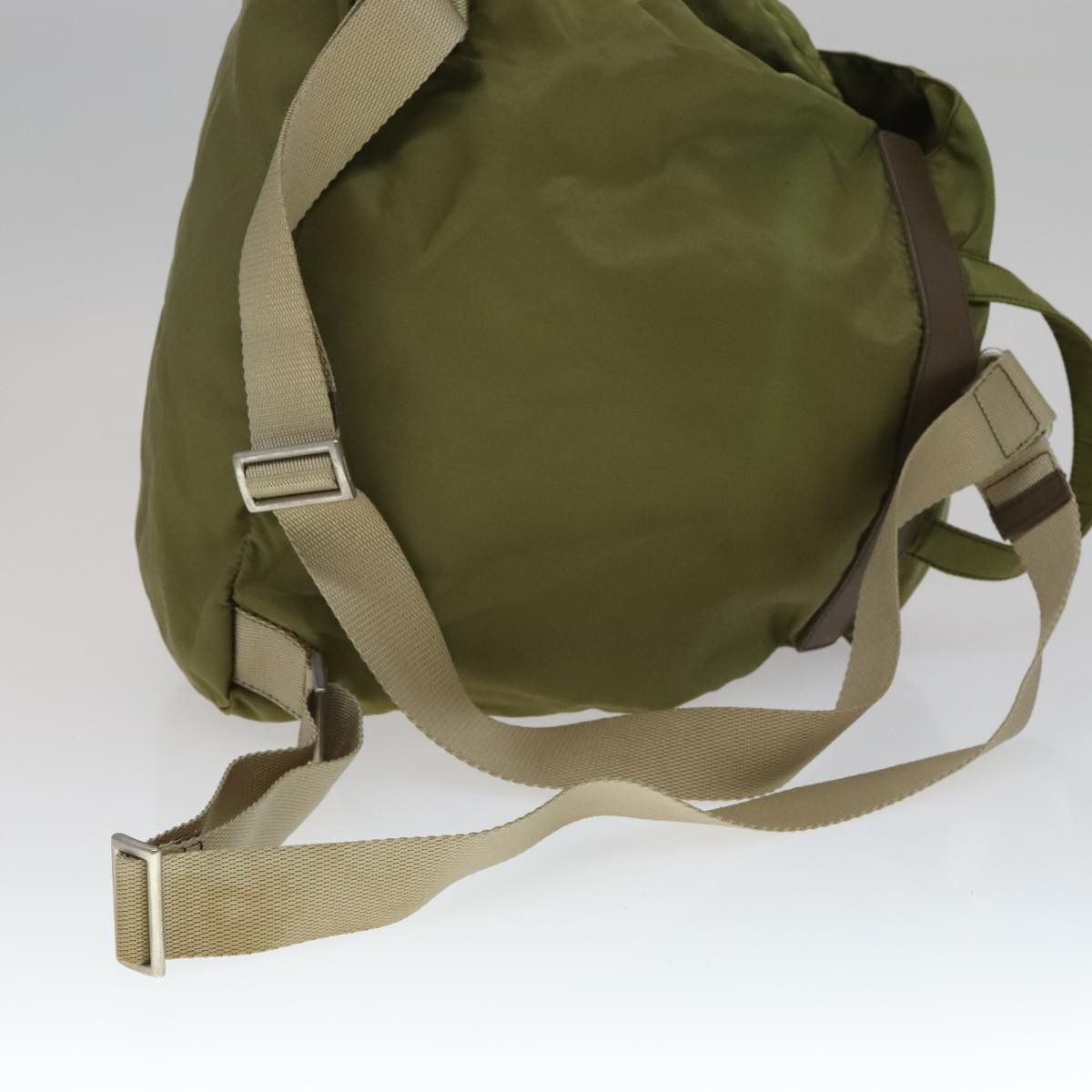 Prada Tessuto Khaki Synthetic Backpack Bag (Pre-Owned) Size ONE SIZE - 13 Thumbnail