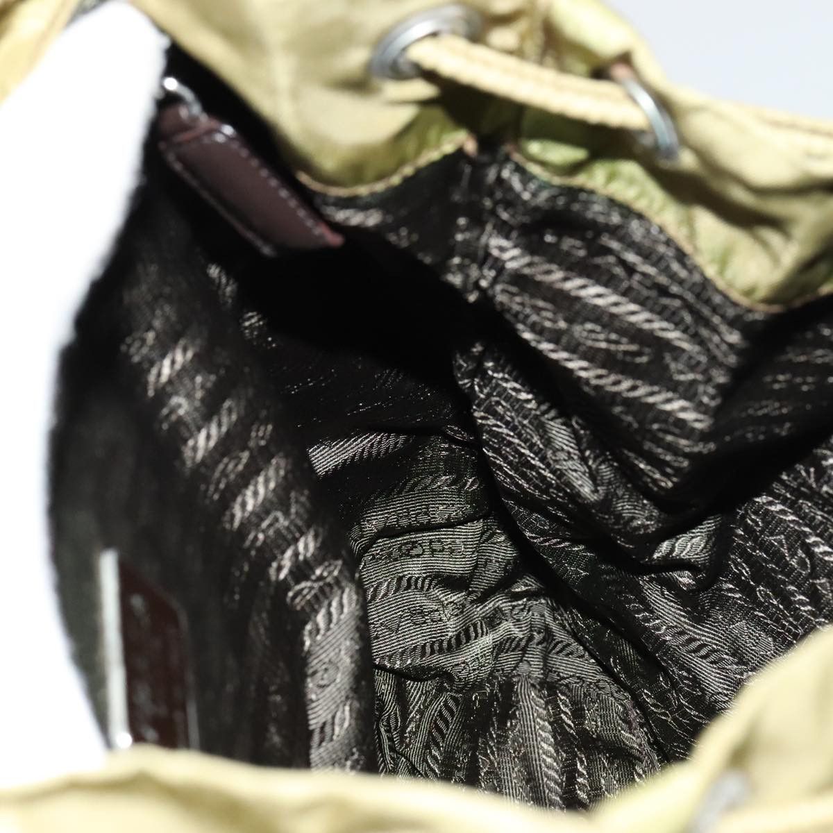 Prada Tessuto Khaki Synthetic Backpack Bag (Pre-Owned) Size ONE SIZE - 9 Thumbnail