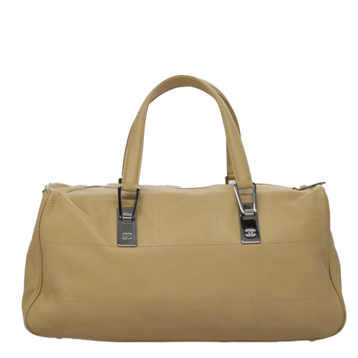 Chanel Chocolate Bar Beige Leather Handbag (Pre-Owned) Size ONE SIZE - 2 Thumbnail
