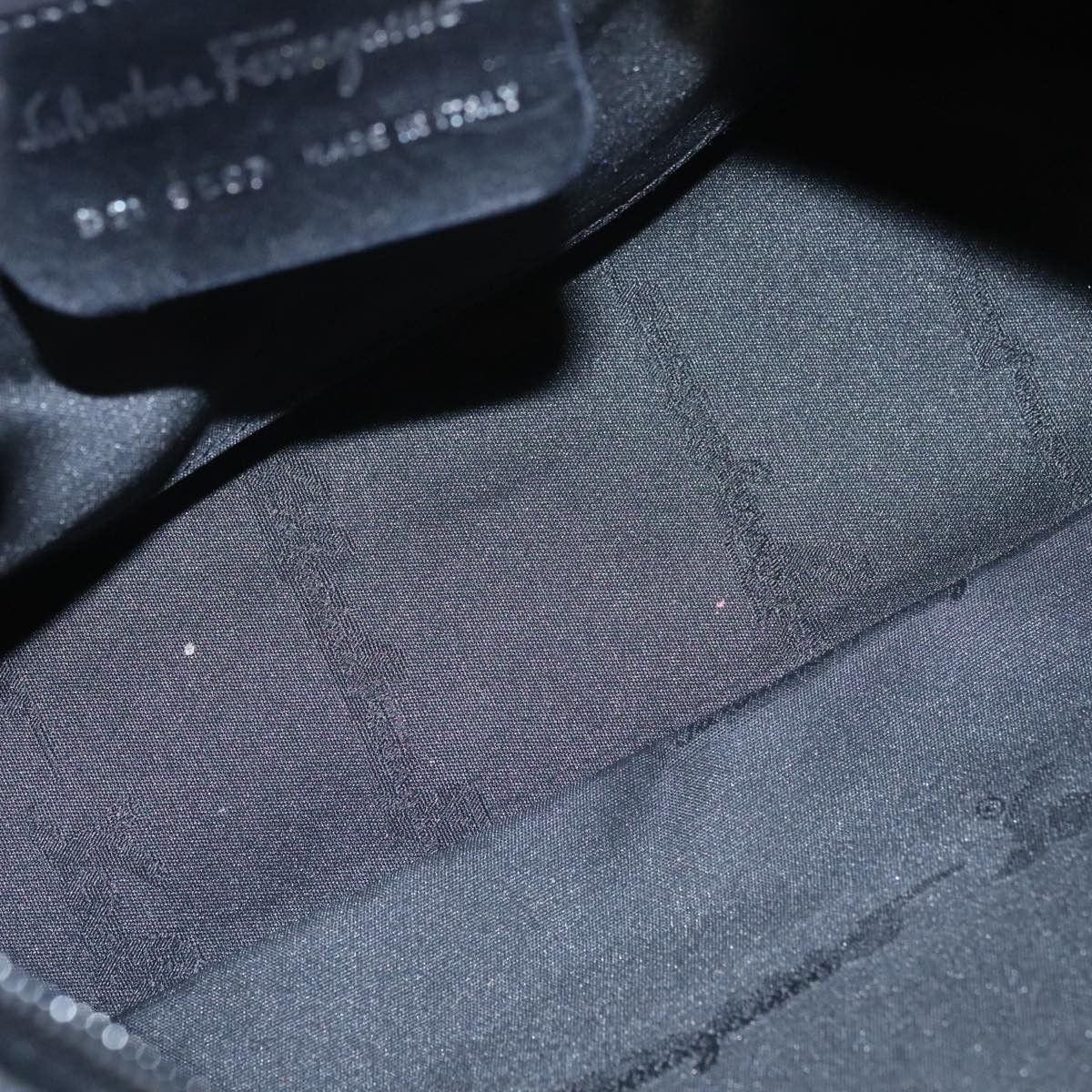 Salvatore Ferragamo Grey Wool Shoulder Bag (Pre-Owned) Size ONE SIZE - 13 Thumbnail