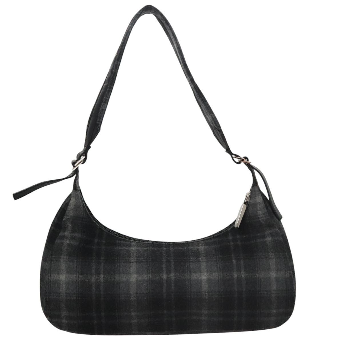 Salvatore Ferragamo Grey Wool Shoulder Bag (Pre-Owned) Size ONE SIZE - 2 Thumbnail