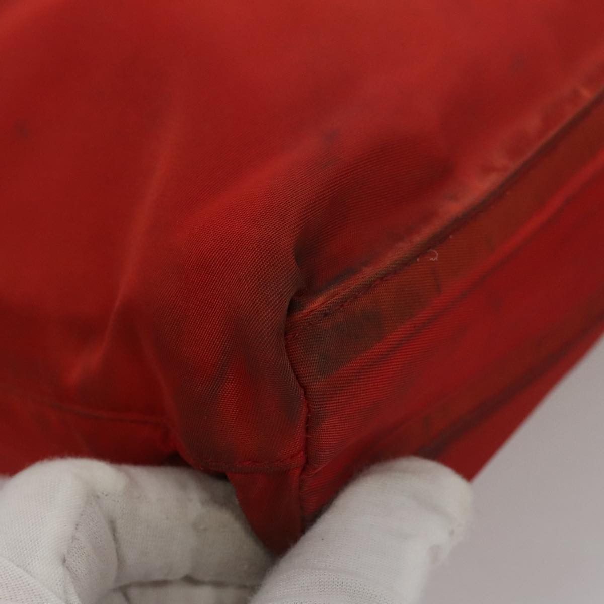 Prada Tessuto Red Synthetic Shoulder Bag (Pre-Owned) Size ONE SIZE - 7 Thumbnail