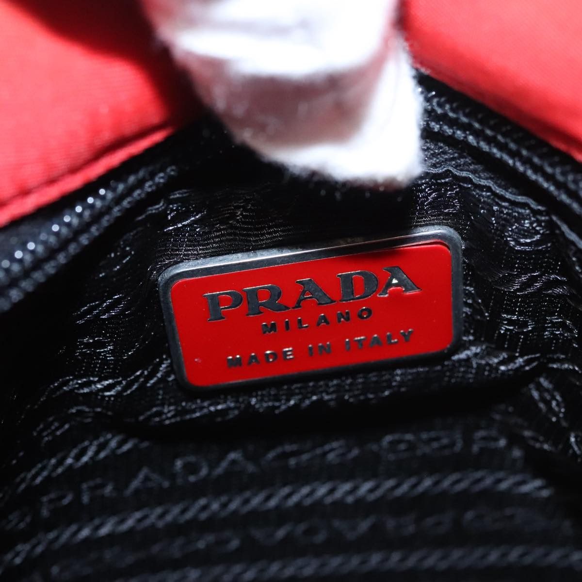 Prada Tessuto Red Synthetic Shoulder Bag (Pre-Owned) Size ONE SIZE - 16 Thumbnail