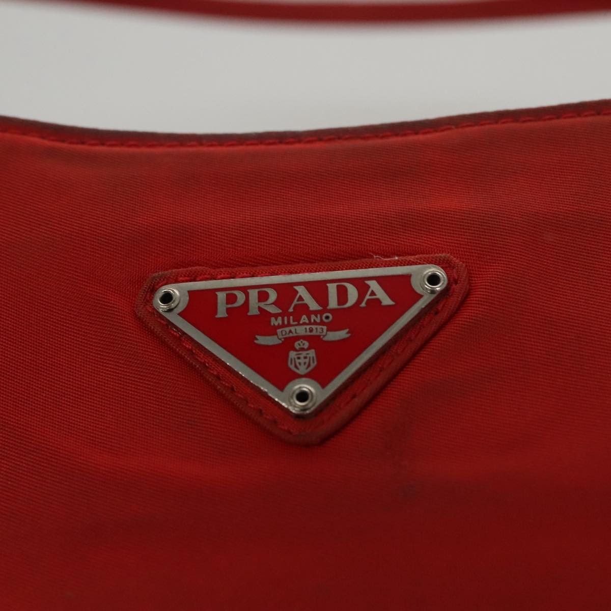Prada Tessuto Red Synthetic Shoulder Bag (Pre-Owned) Size ONE SIZE - 20 Thumbnail