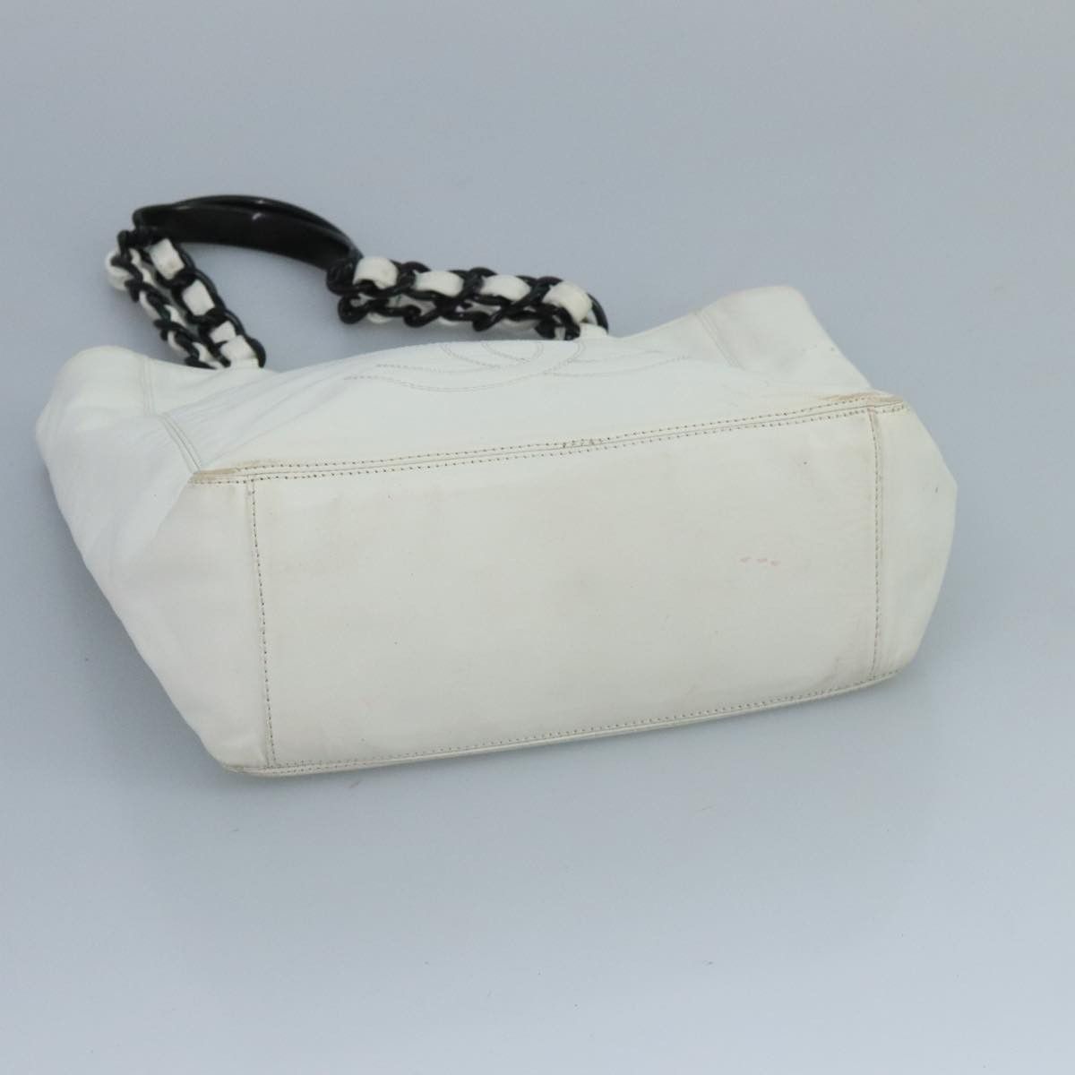 Chanel Shopping White Leather Tote Bag (Pre-Owned) Size ONE SIZE - 17 Thumbnail