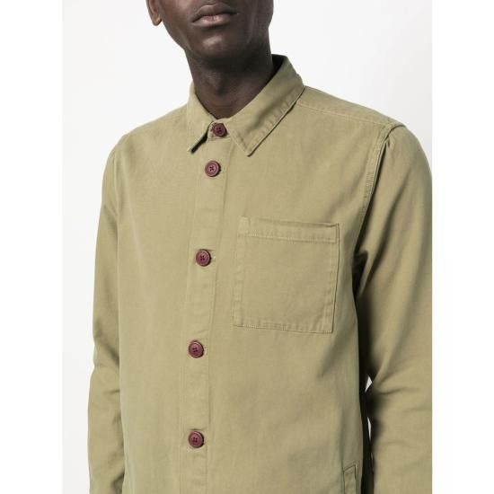 Barbour BARBOUR Men Long Tops MOS0281 OL31 GREEN Size US L / EU 52-54 / 3 - 2 Thumbnail
