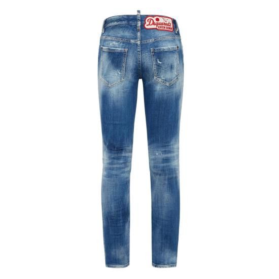 Dsquared2 DSQUARED2 Women Denim Pants S30342 S72LB0828 470 BLUE Size 26" / US 2 / IT 38 - 2 Thumbnail
