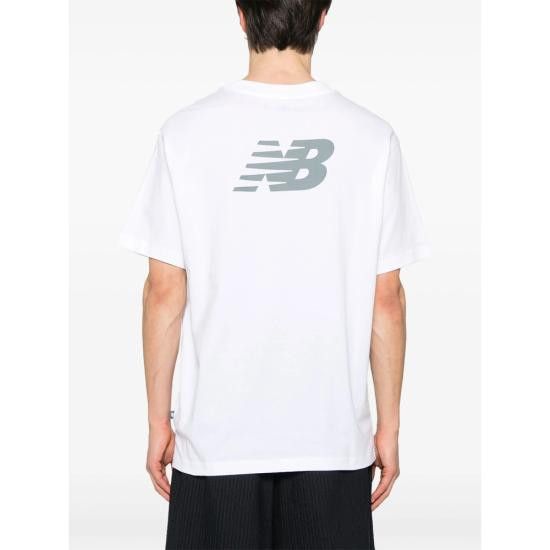 New Balance NEW BALANCE Men T-Shirts MT41580WT WHITE Size US M / EU 48-50 / 2 - 2 Thumbnail