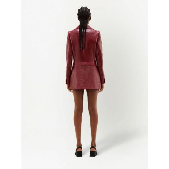 Courreges COURREGES Women Mid Skirts PERCJU001VY 0014 4034 RED Size 26" / US 2 / IT 38 - 2 Thumbnail