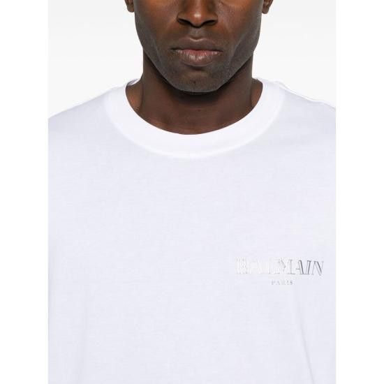 Balmain BALMAIN Men T-Shirts EH1EF000 GD84 0HF WHITE Size US XL / EU 56 / 4 - 4 Thumbnail