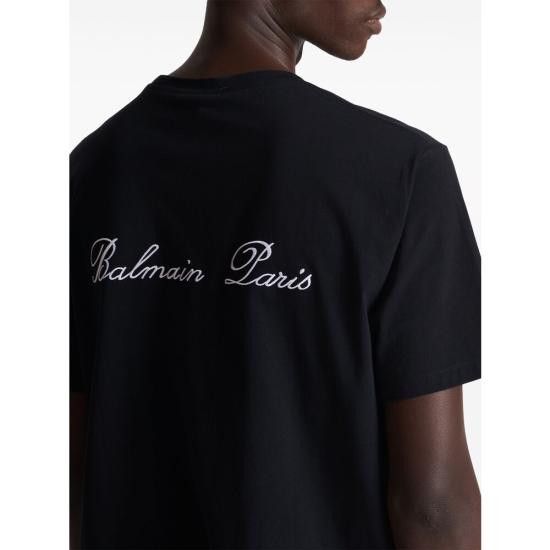 Balmain BALMAIN Men T-Shirts DH1EG010 BC68 EAB BLACK Size US M / EU 48-50 / 2 - 2 Thumbnail