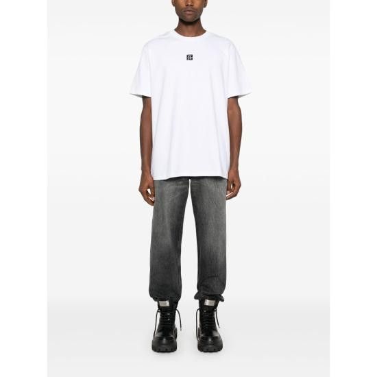 Balmain BALMAIN Men T-Shirts EH1EG010 BC87 GAB WHITE Size US S / EU 44-46 / 1 - 3 Thumbnail