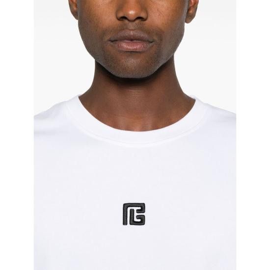 Balmain BALMAIN Men T-Shirts EH1EG010 BC87 GAB WHITE Size US XXL / EU 58 / 5 - 4 Thumbnail