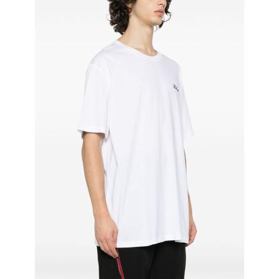 Balmain BALMAIN Men T-Shirts DH1EG010 BC68 GAB WHITE Size US XXL / EU 58 / 5 - 2 Thumbnail