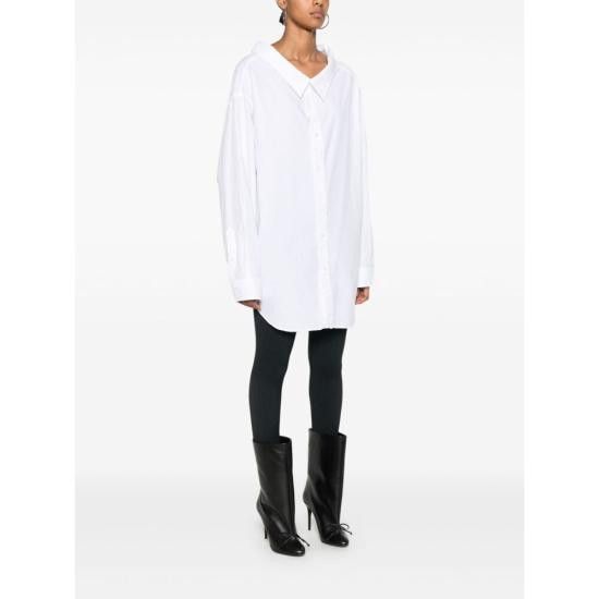 Balenciaga BALENCIAGA Women Shirts 809072 TNM60 9000 WHITE Size S / US 4 / IT 40 - 4 Thumbnail