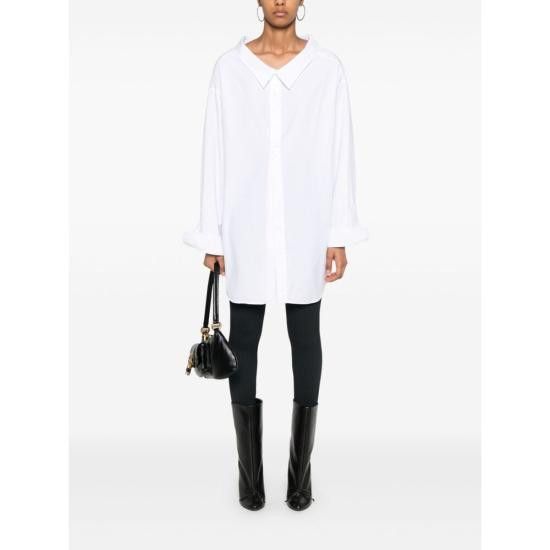 Balenciaga BALENCIAGA Women Shirts 809072 TNM60 9000 WHITE Size S / US 4 / IT 40 - 2 Thumbnail