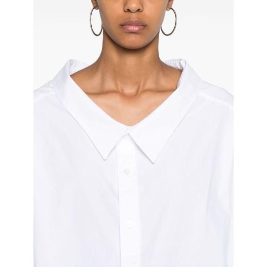 Balenciaga BALENCIAGA Women Shirts 809072 TNM60 9000 WHITE Size S / US 4 / IT 40 - 3 Thumbnail