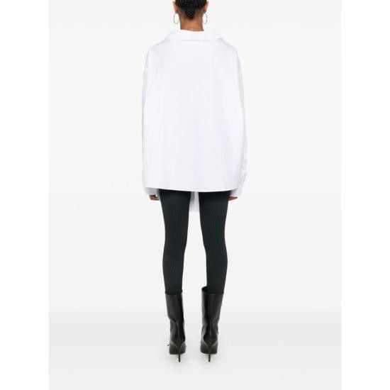 Balenciaga BALENCIAGA Women Shirts 809072 TNM60 9000 WHITE Size S / US 4 / IT 40 - 5 Thumbnail