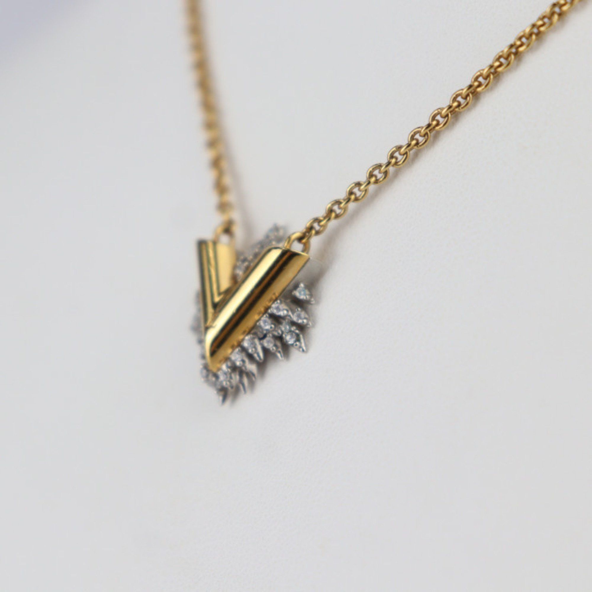 Louis Vuitton Louis Vuitton Collier Glory V Necklace M00366 Metal Rhinestone Gold Silver Size ONE SIZE - 2 Thumbnail