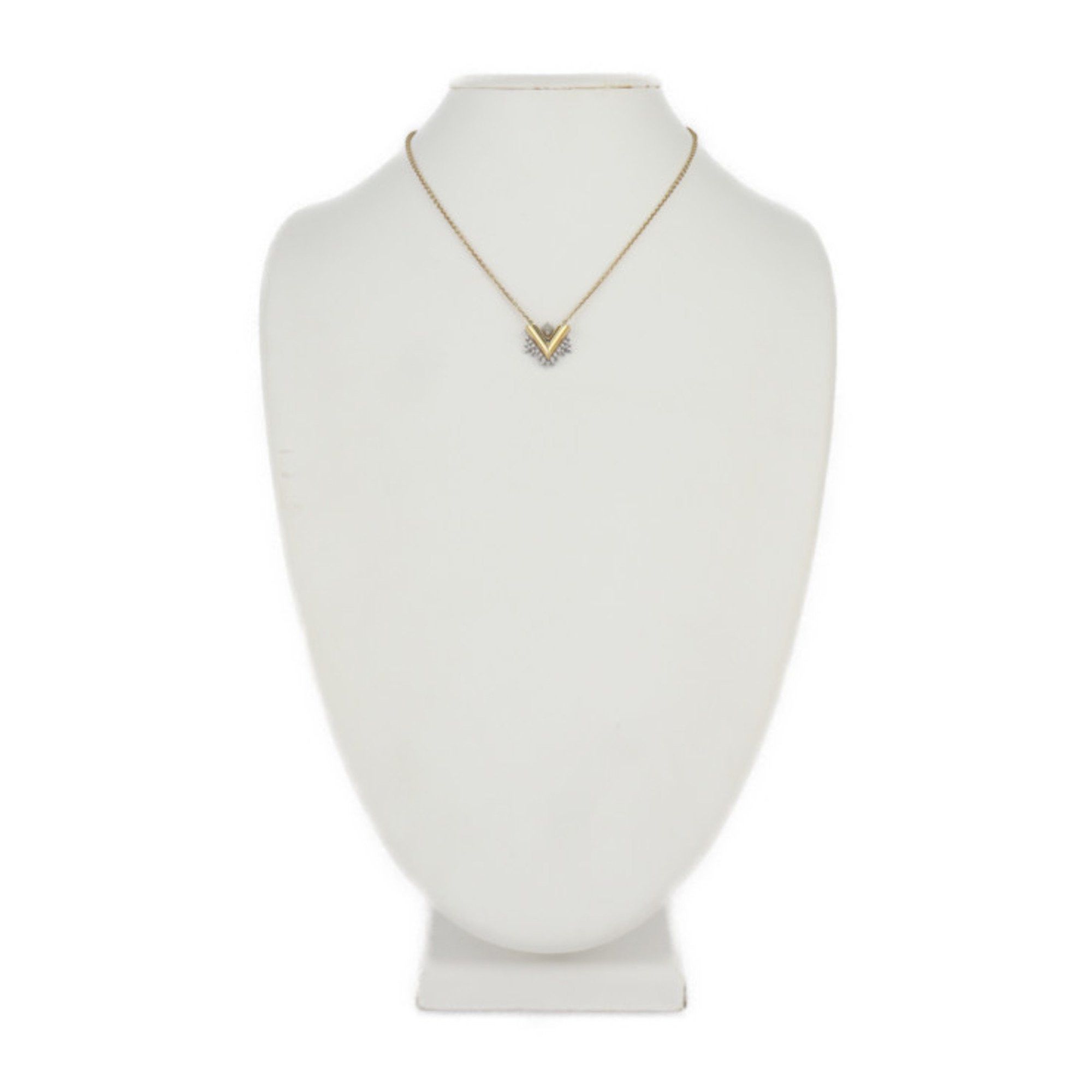 Louis Vuitton Louis Vuitton Collier Glory V Necklace M00366 Metal Rhinestone Gold Silver Size ONE SIZE - 9 Thumbnail