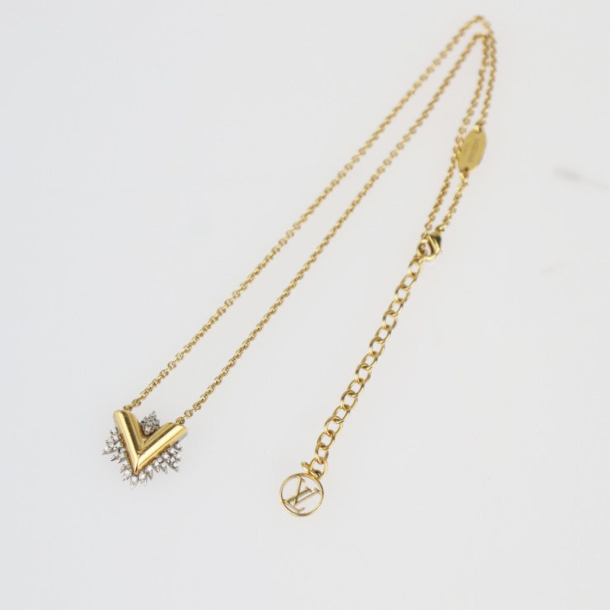 Louis Vuitton Louis Vuitton Collier Glory V Necklace M00366 Metal Rhinestone Gold Silver Size ONE SIZE - 4 Thumbnail