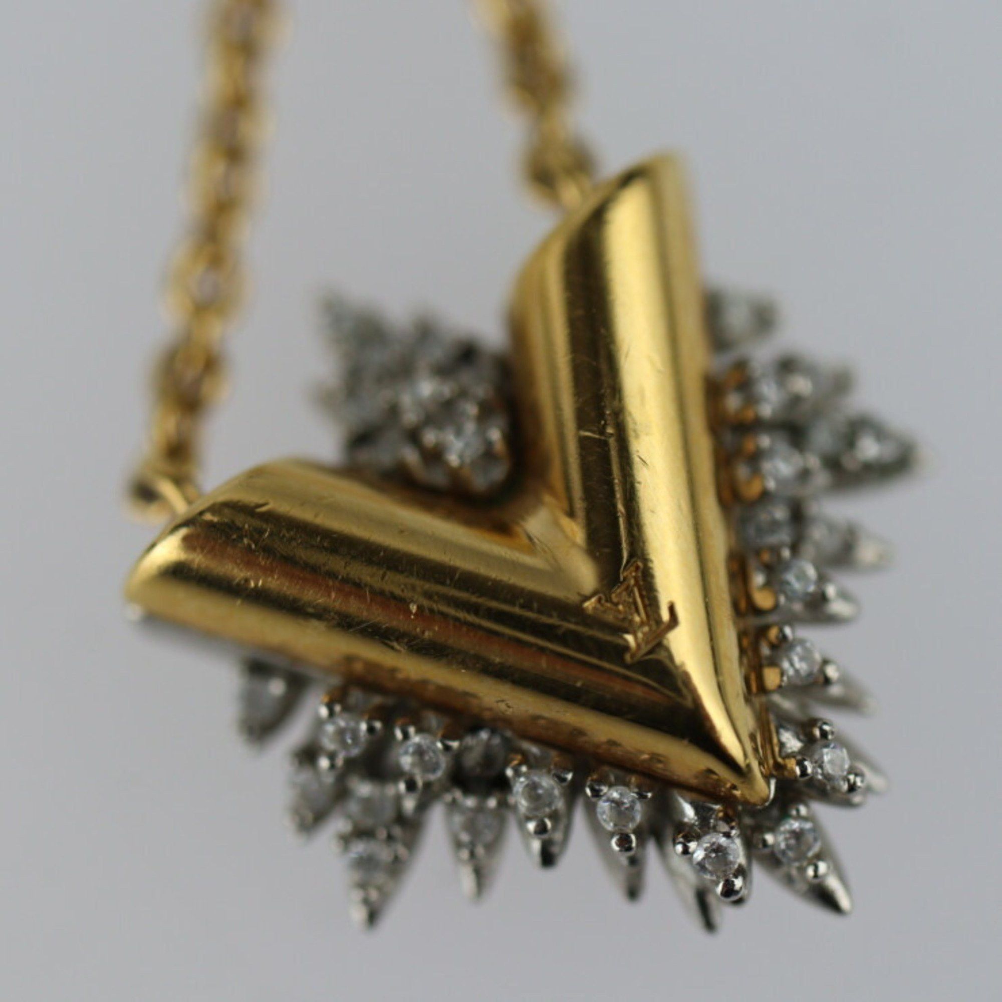 Louis Vuitton Louis Vuitton Collier Glory V Necklace M00366 Metal Rhinestone Gold Silver Size ONE SIZE - 5 Thumbnail