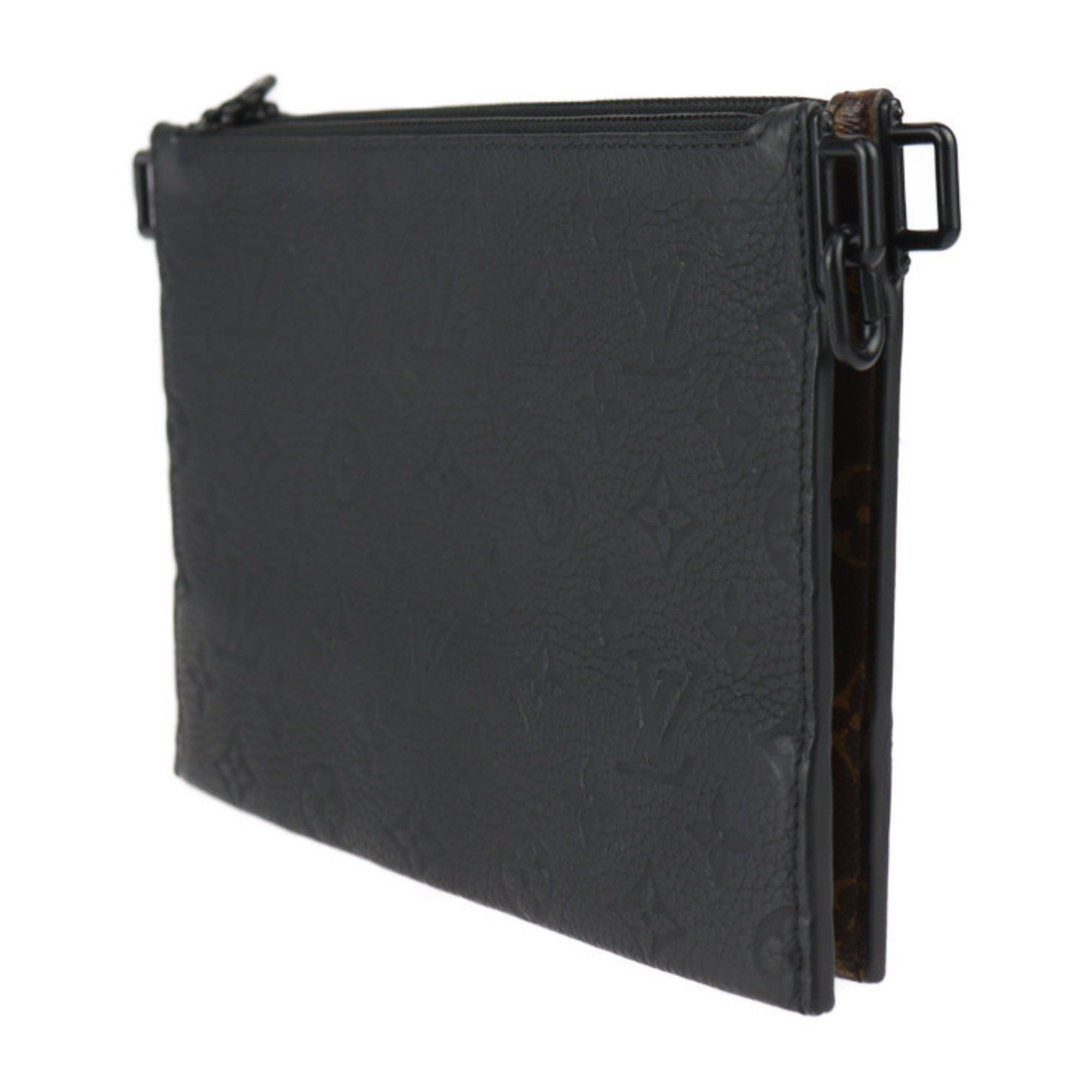 Louis Vuitton Louis Vuitton Trio Pouch NM Shoulder Bag M59681 Monogram Canvas Empreinte Brown Black Second with Coin Purse Taurillon Leather Size ONE SIZE - 2 Thumbnail