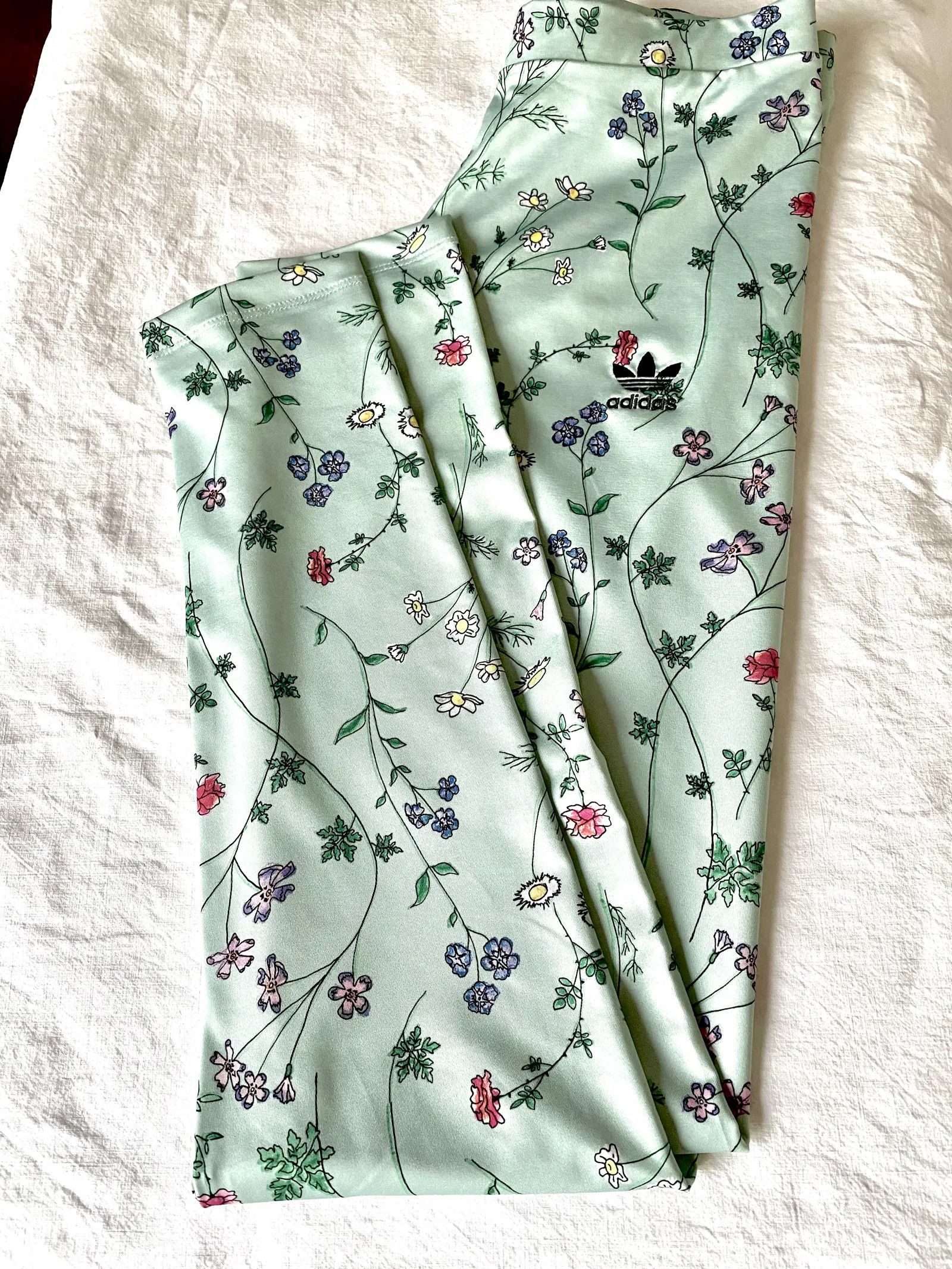Adidas Adidas Blommiga tights Sweatpants Size 26" / US 2 / IT 38 - 4 Thumbnail