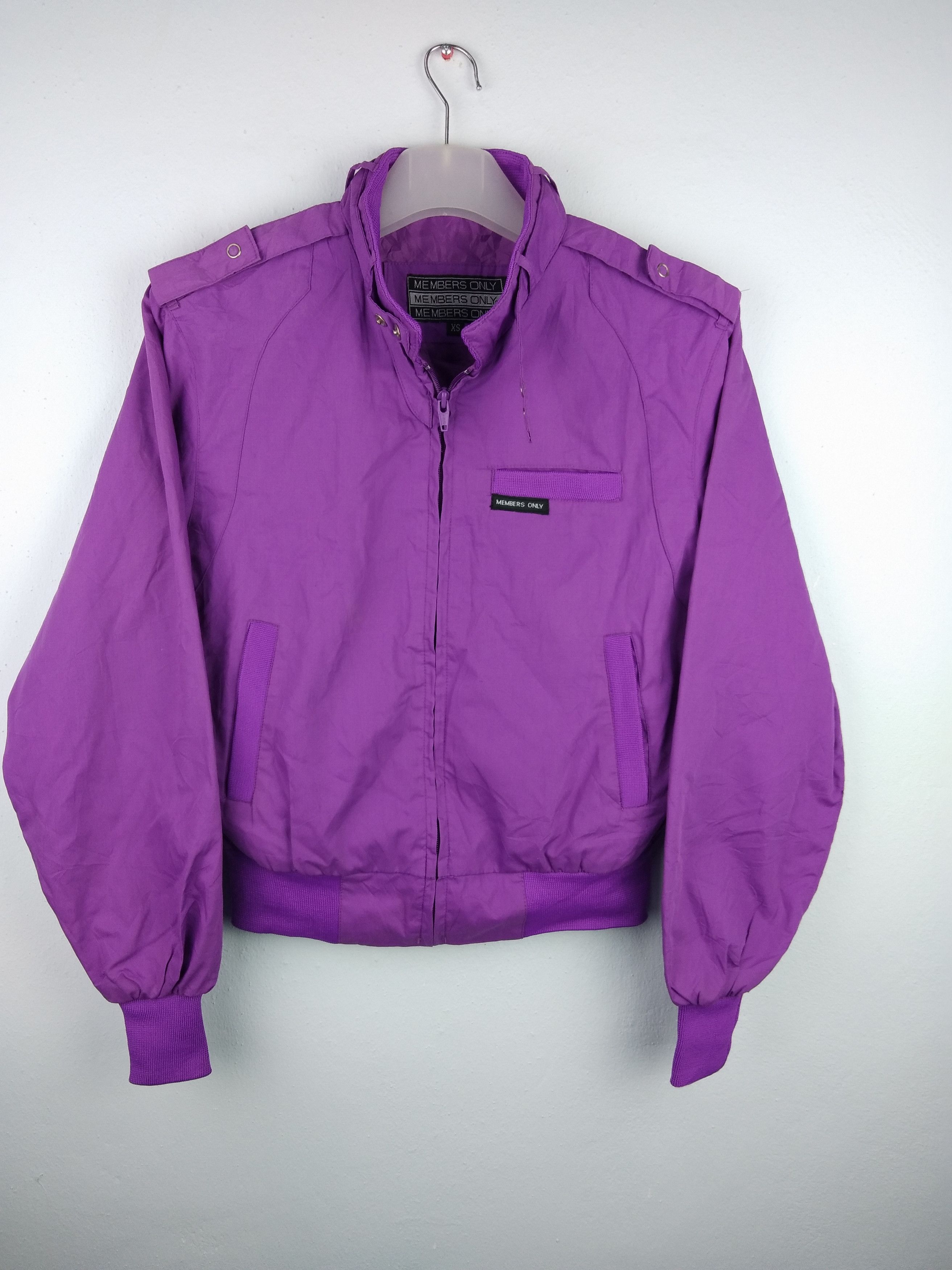 Members Only Vintage 80s members only Purple jacket Grailed