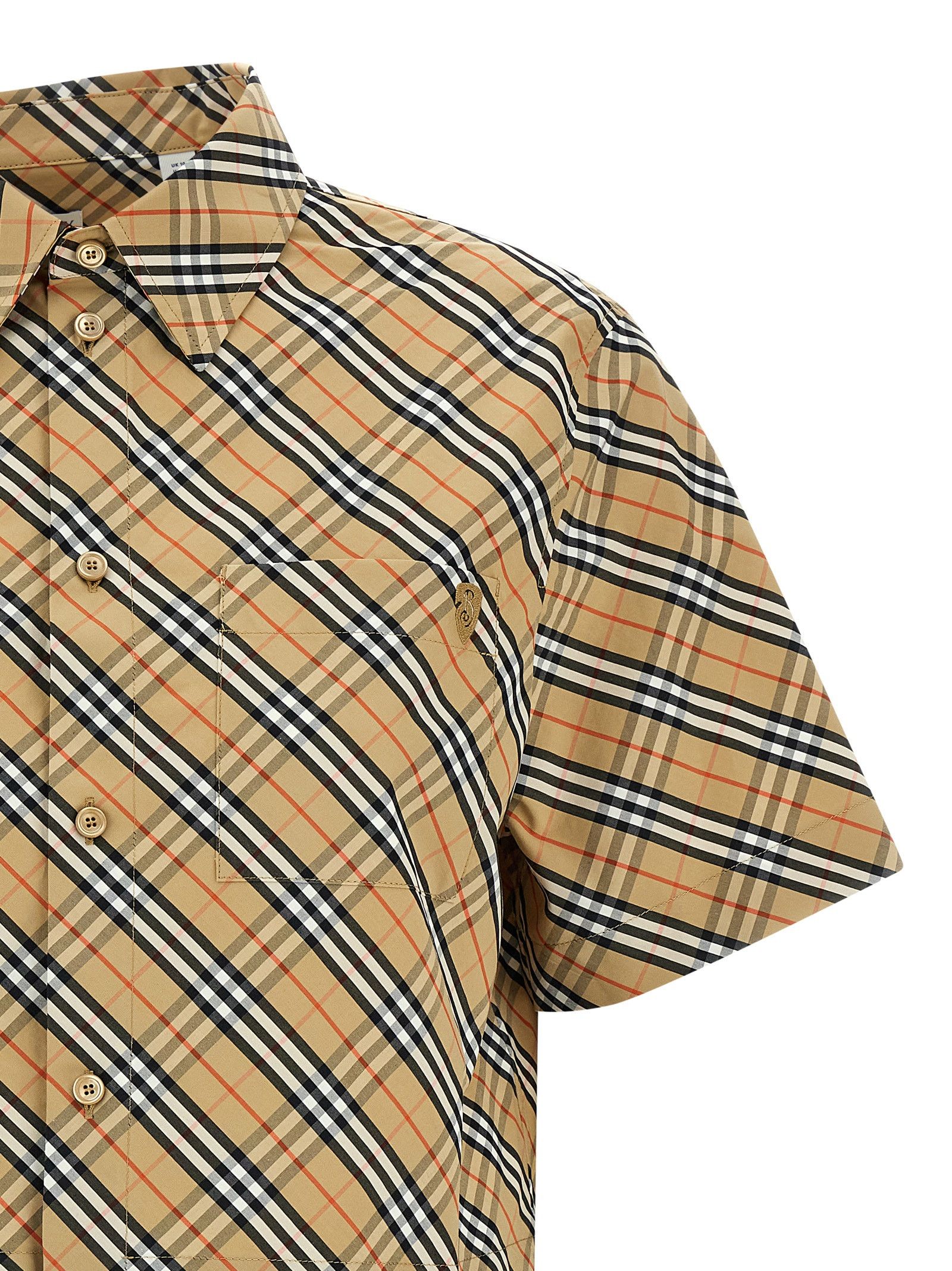 Burberry 'B Shield' Check Shirt Size XS / US 0-2 / IT 36-38 - 3 Thumbnail