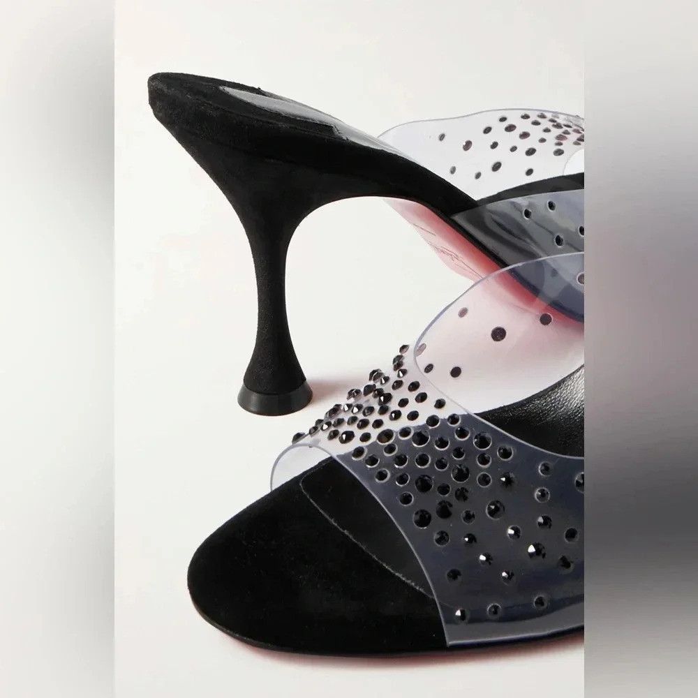 Christian Louboutin Degramule Strass 85mm Size US 8 / IT 38 - 4 Thumbnail