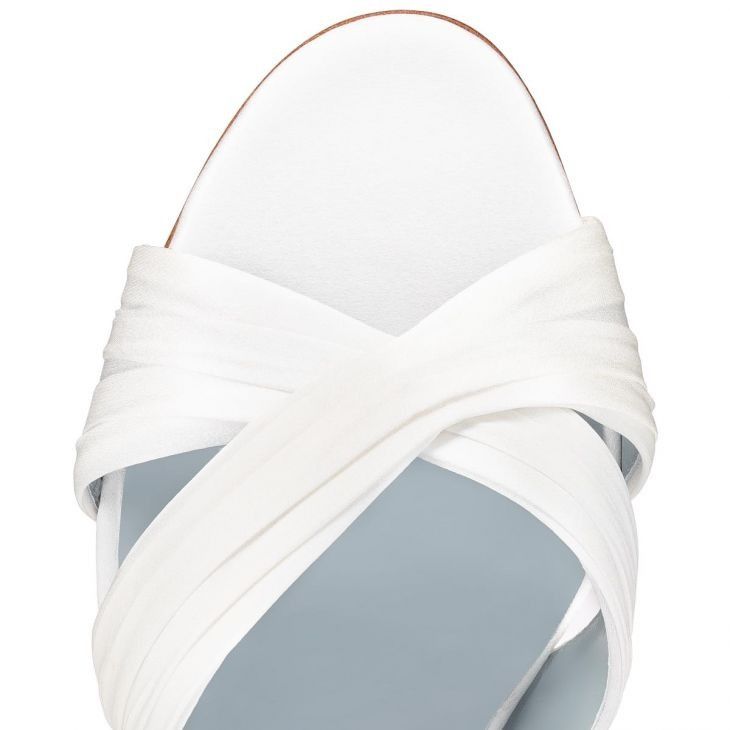 Christian Louboutin Nicol Is Back 85mm White Size US 11 / IT 41 - 4 Thumbnail