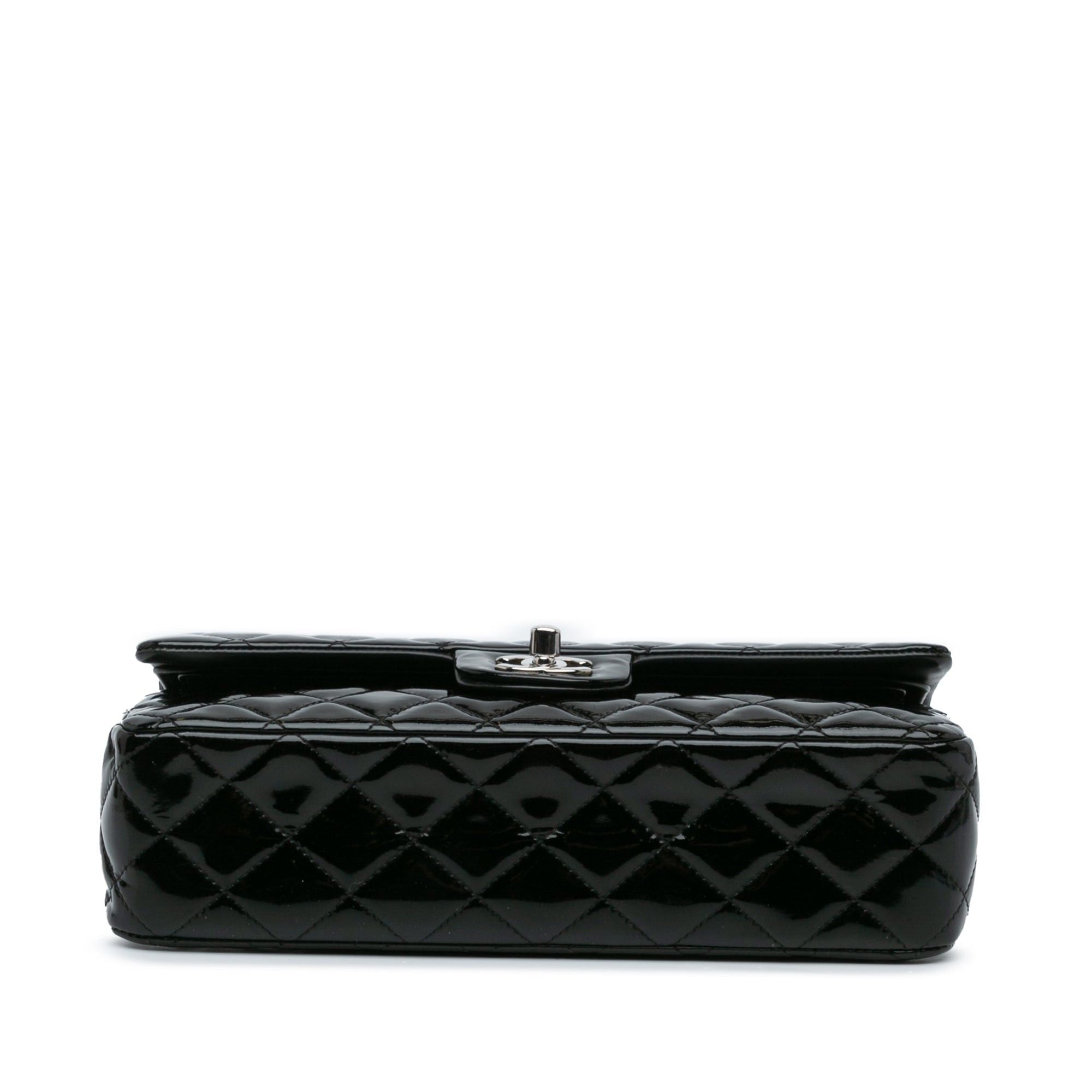 Chanel Chanel Medium Classic Patent Double Flap Black Size ONE SIZE - 3 Thumbnail