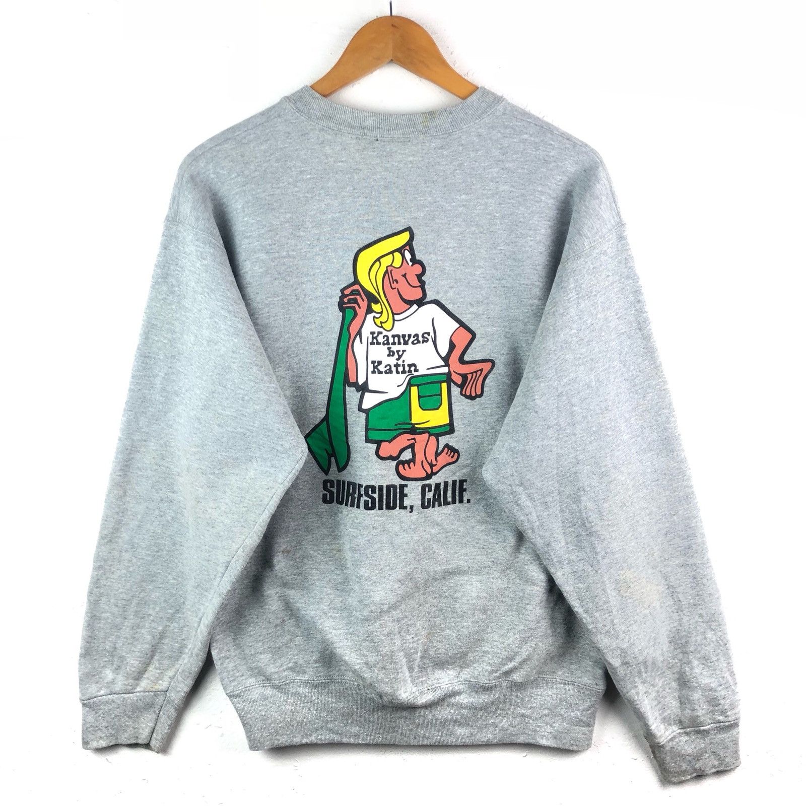 Vintage!!! university of store California Los Angles Big Logo Embroidry Sweatshirts Sweater Jumper Streetwear Hip Hop Swagger Size M