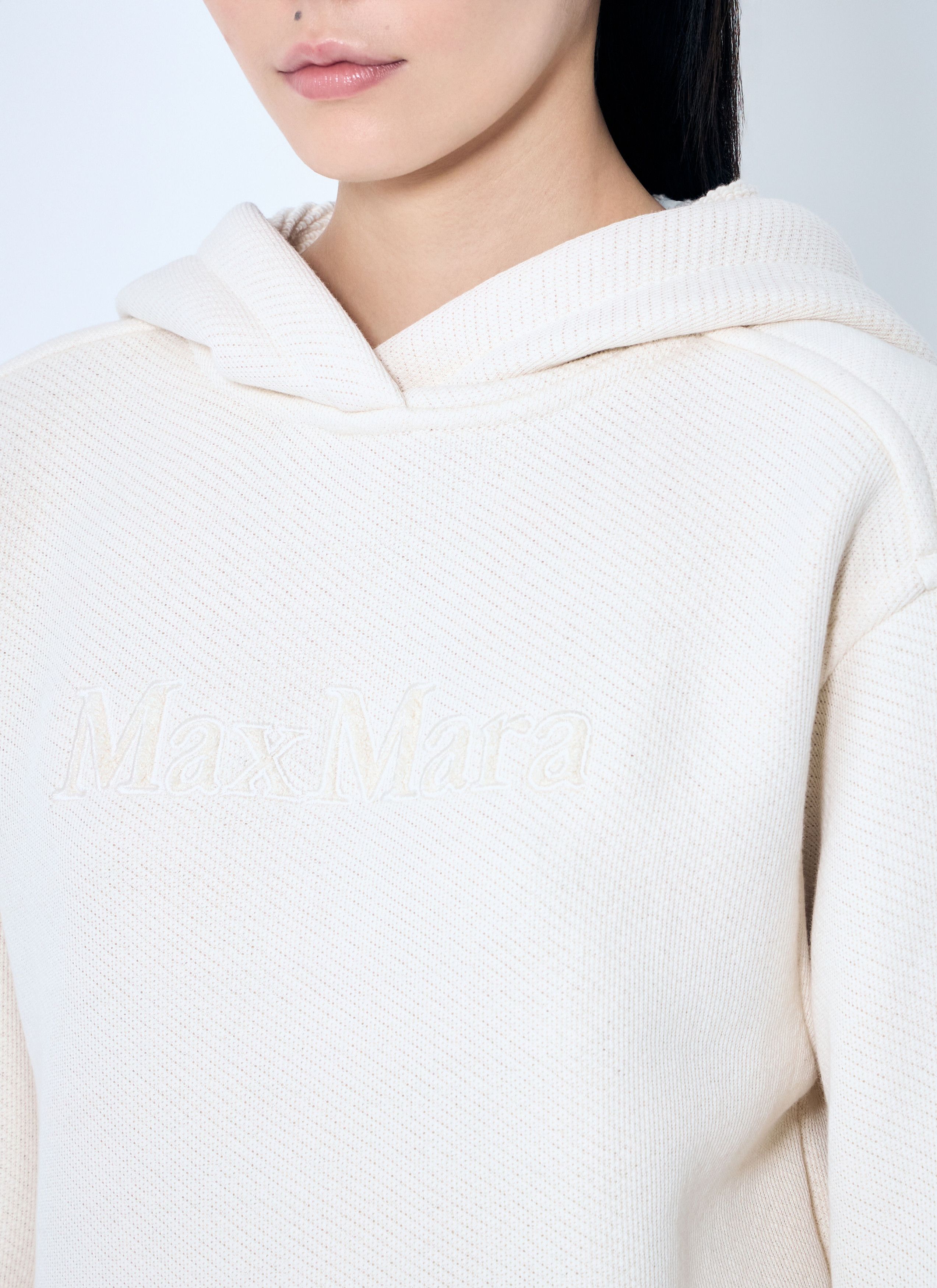 Max Mara Logo Embroidery Hooded Sweatshirt Size M / US 6-8 / IT 42-44 - 5 Thumbnail