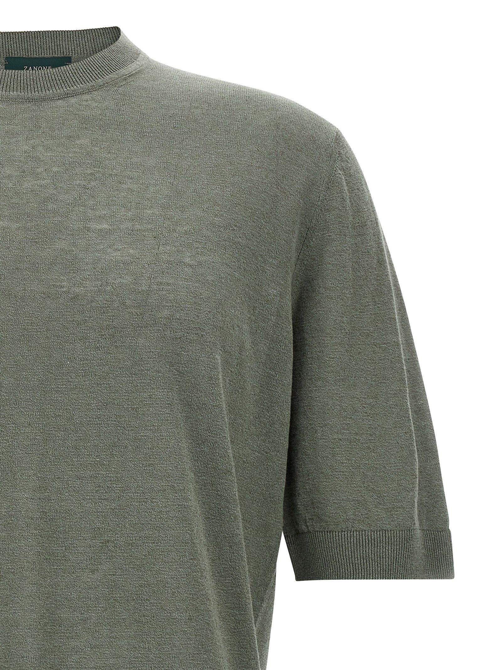 Zanone Short Sleeve Sweater Size US L / EU 52-54 / 3 - 3 Thumbnail