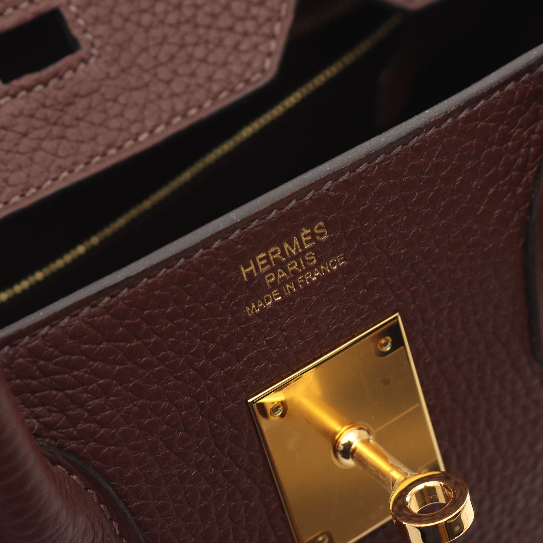 Hermes Hermes Birkin 30 Noisette Handbag Clemence Leather Brown Gold Hardware Y Stamp Size ONE SIZE - 4 Thumbnail