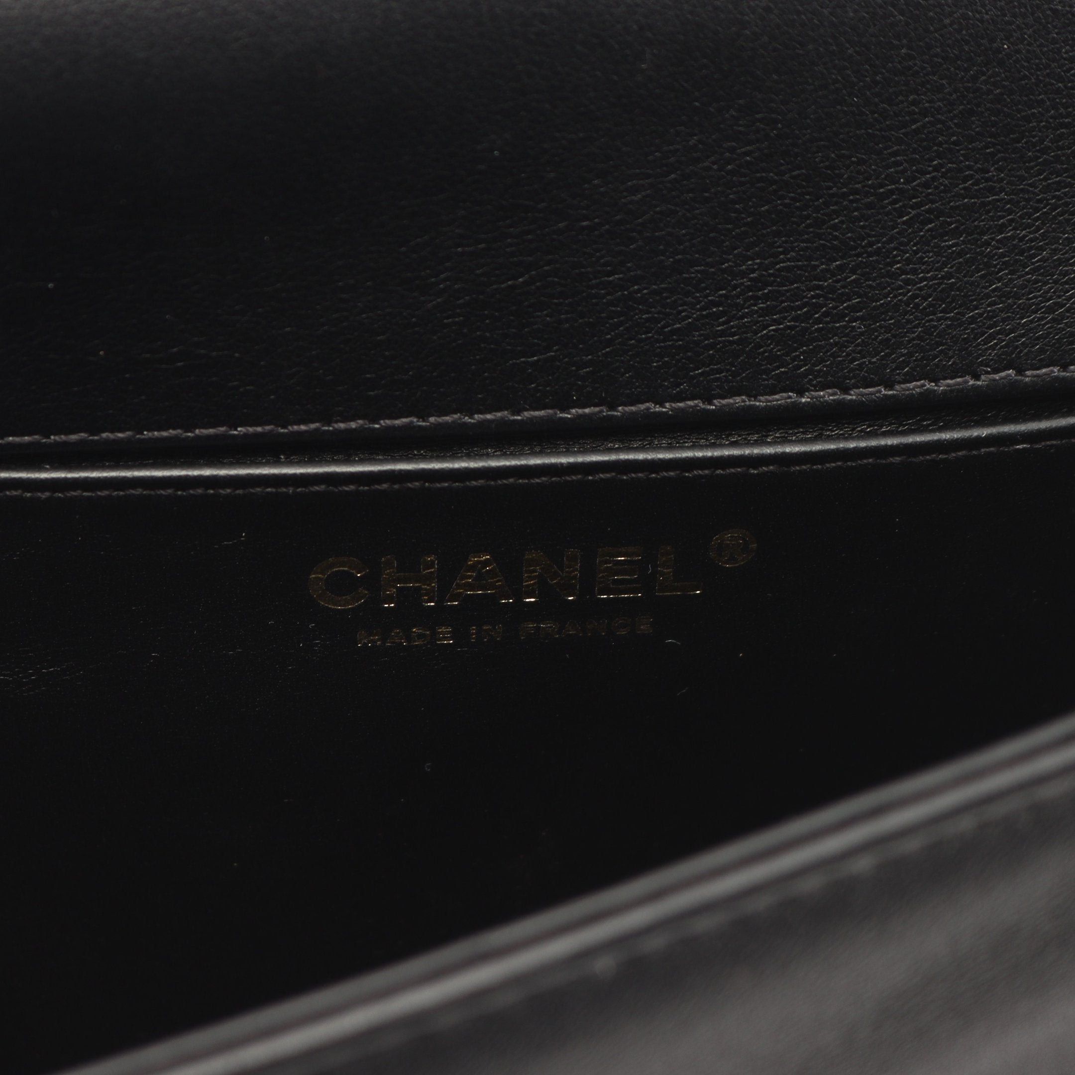 Chanel Chanel Boy Chanel Top Handle Flap Chain Shoulder Bag Lambskin Black Gold Hardware Size ONE SIZE - 4 Thumbnail