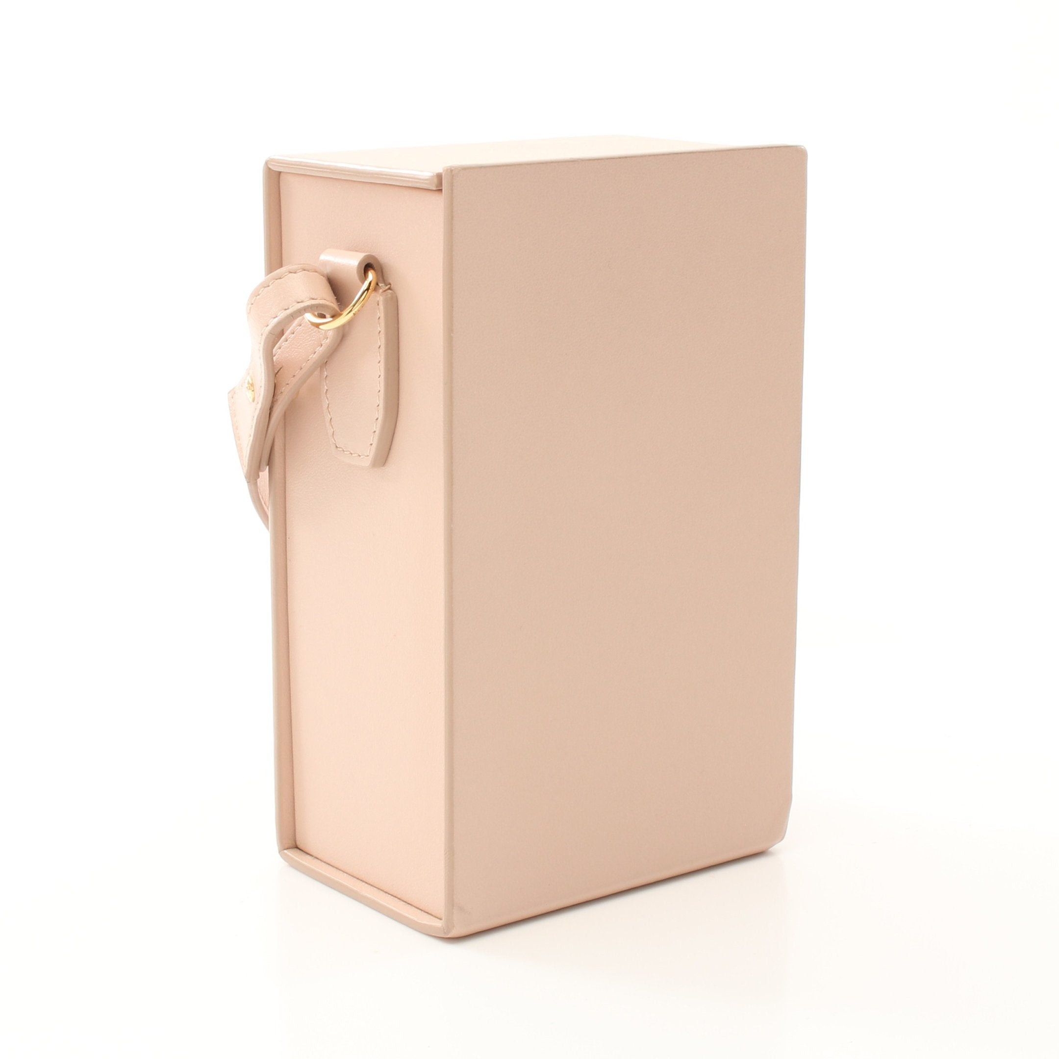 Fendi Fendi Box Shoulder Bag Leather Pink Beige Size ONE SIZE - 2 Thumbnail