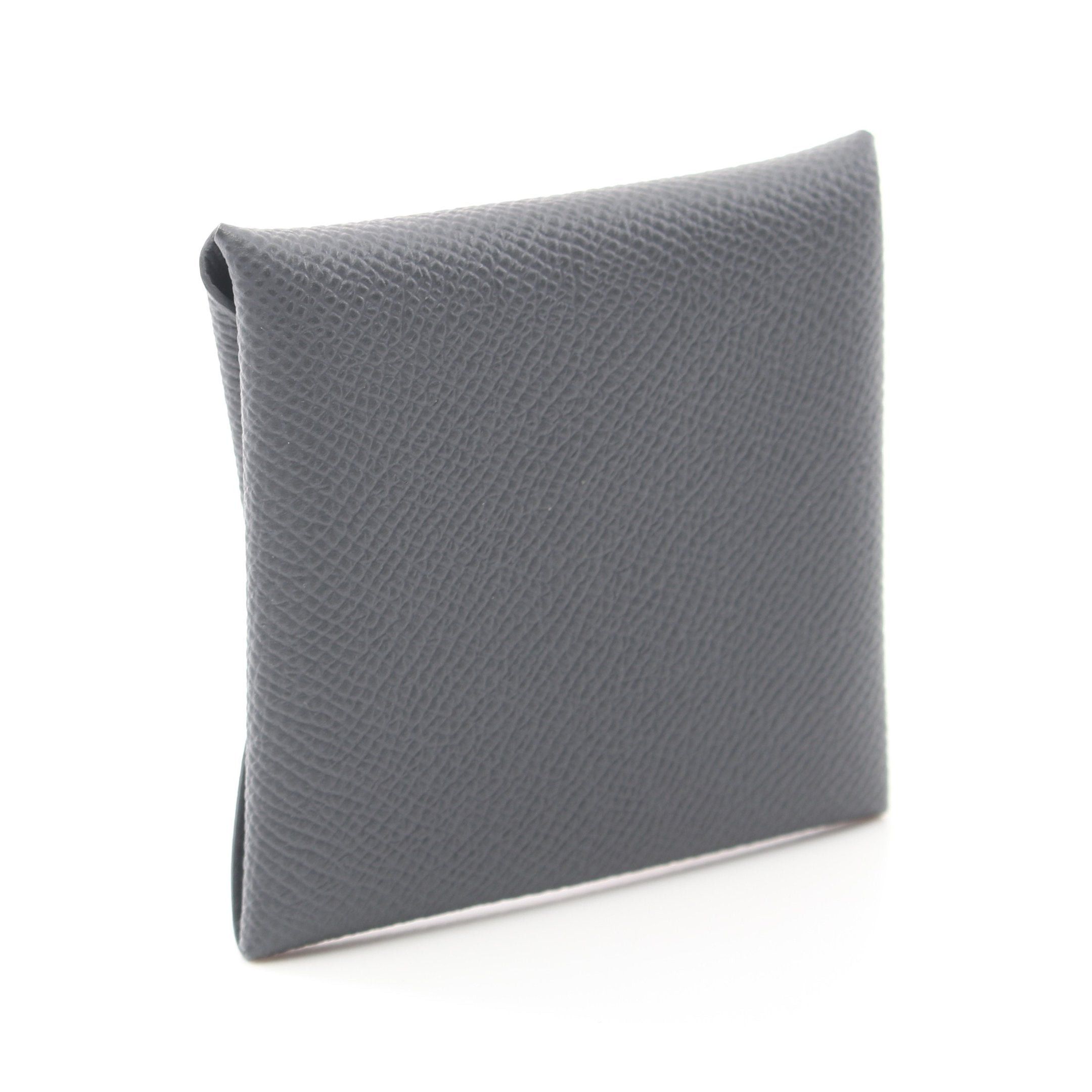 Hermes Hermes Bastia Ardoise Coin Purse Veau Epsom Gray Silver Hardware Double Engraved Size ONE SIZE - 2 Thumbnail