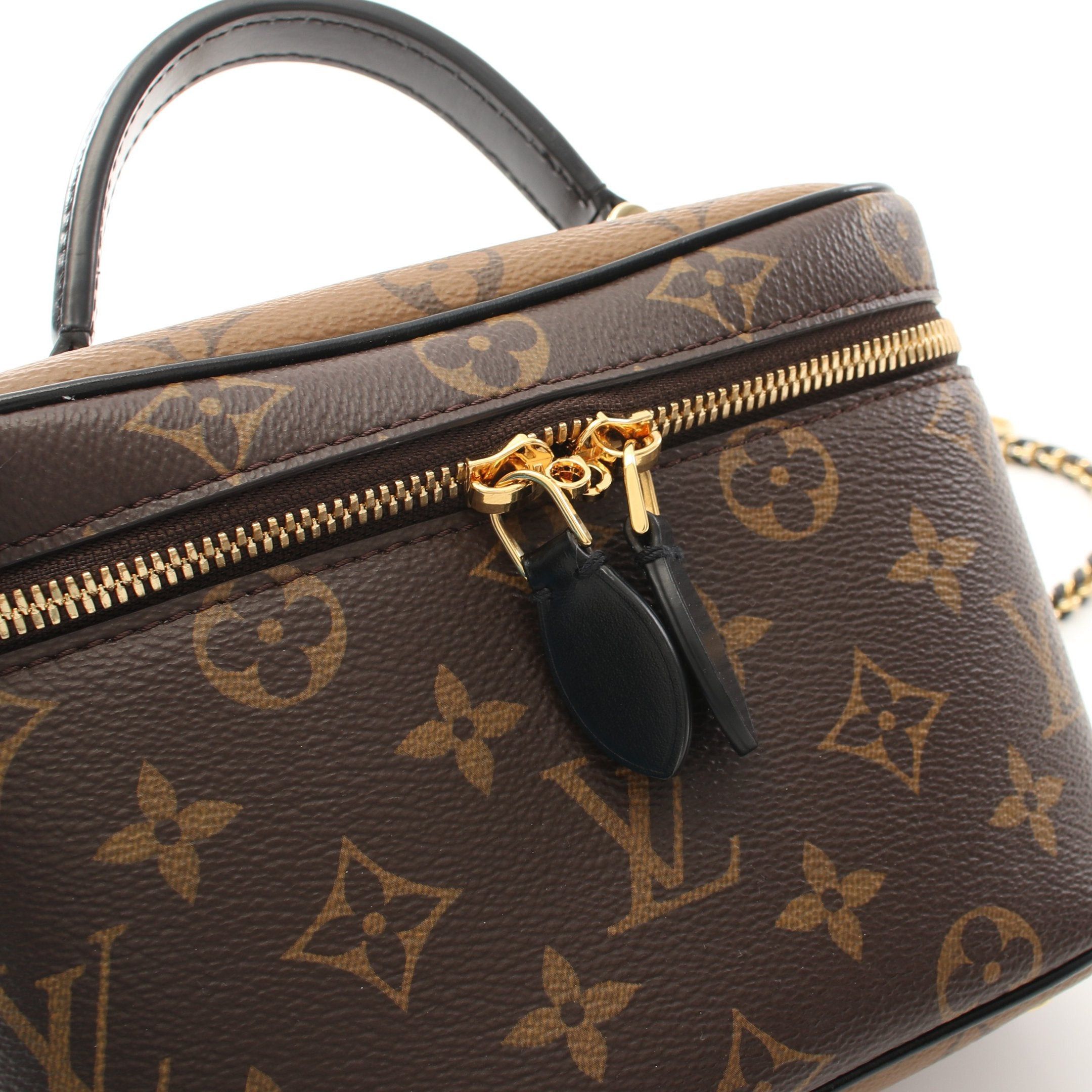 Louis Vuitton Louis Vuitton Vanity Nv Pm Monogram Reverse Handbag Bag Leather Brown Black Size ONE SIZE - 6 Thumbnail