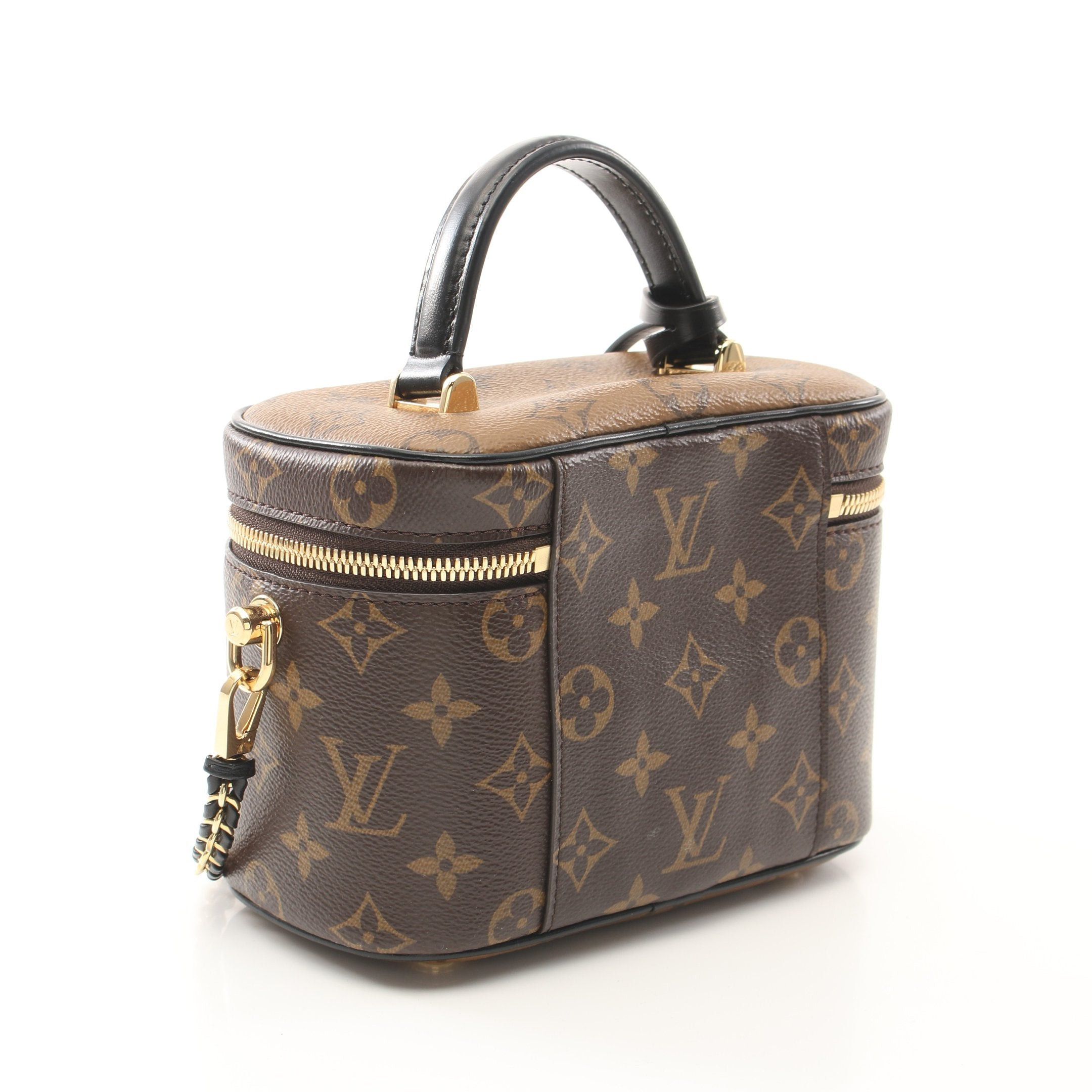 Louis Vuitton Louis Vuitton Vanity Nv Pm Monogram Reverse Handbag Bag Leather Brown Black Size ONE SIZE - 2 Thumbnail