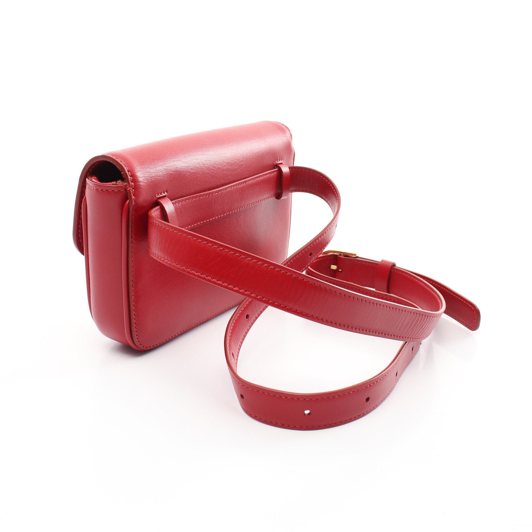 Celine Celine Waist Bag Body Leather Red Size ONE SIZE - 2 Thumbnail