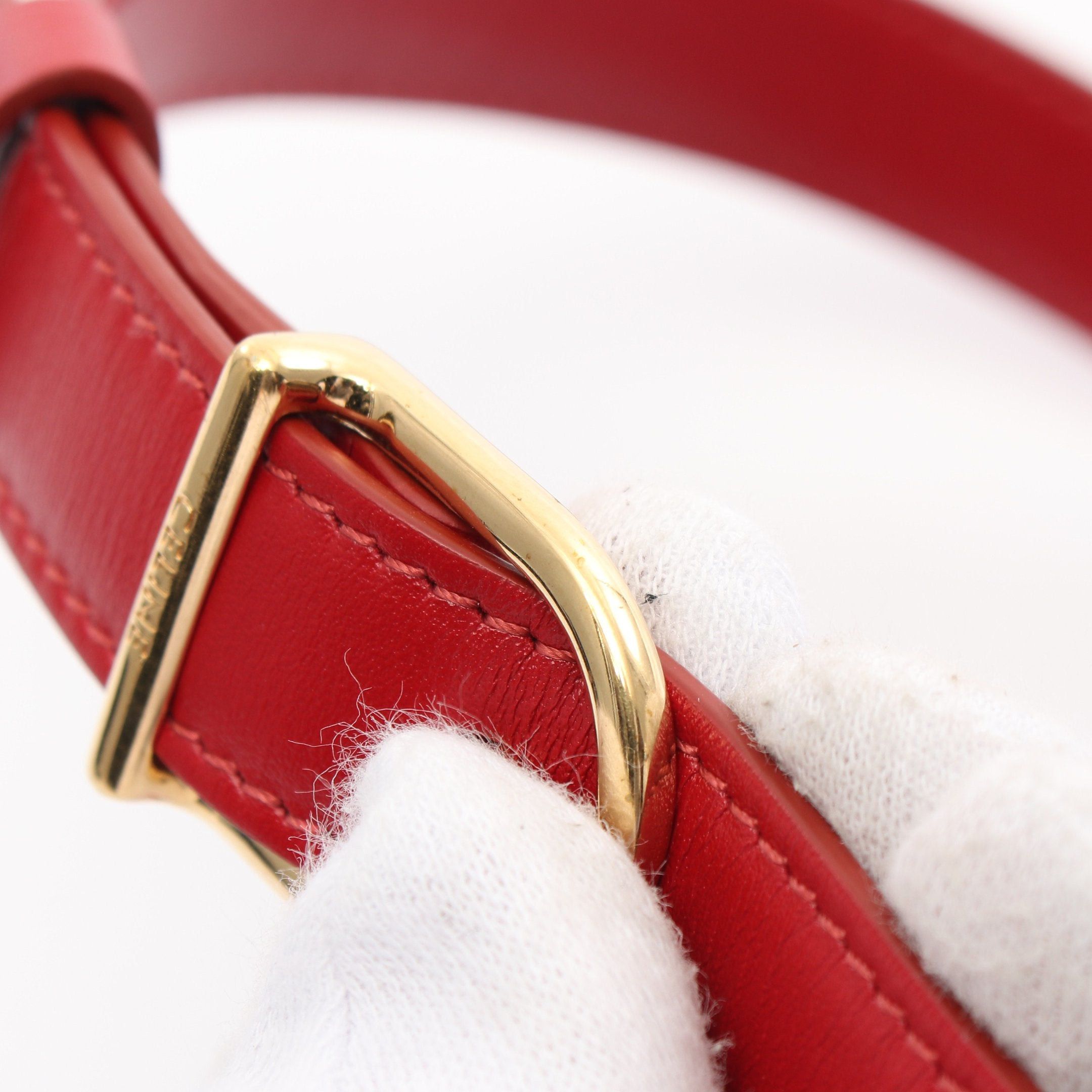 Celine Celine Waist Bag Body Leather Red Size ONE SIZE - 10 Thumbnail