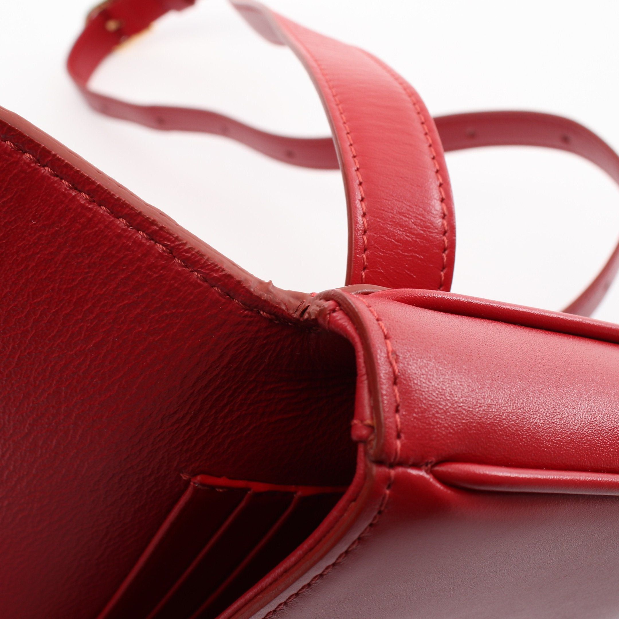 Celine Celine Waist Bag Body Leather Red Size ONE SIZE - 8 Thumbnail
