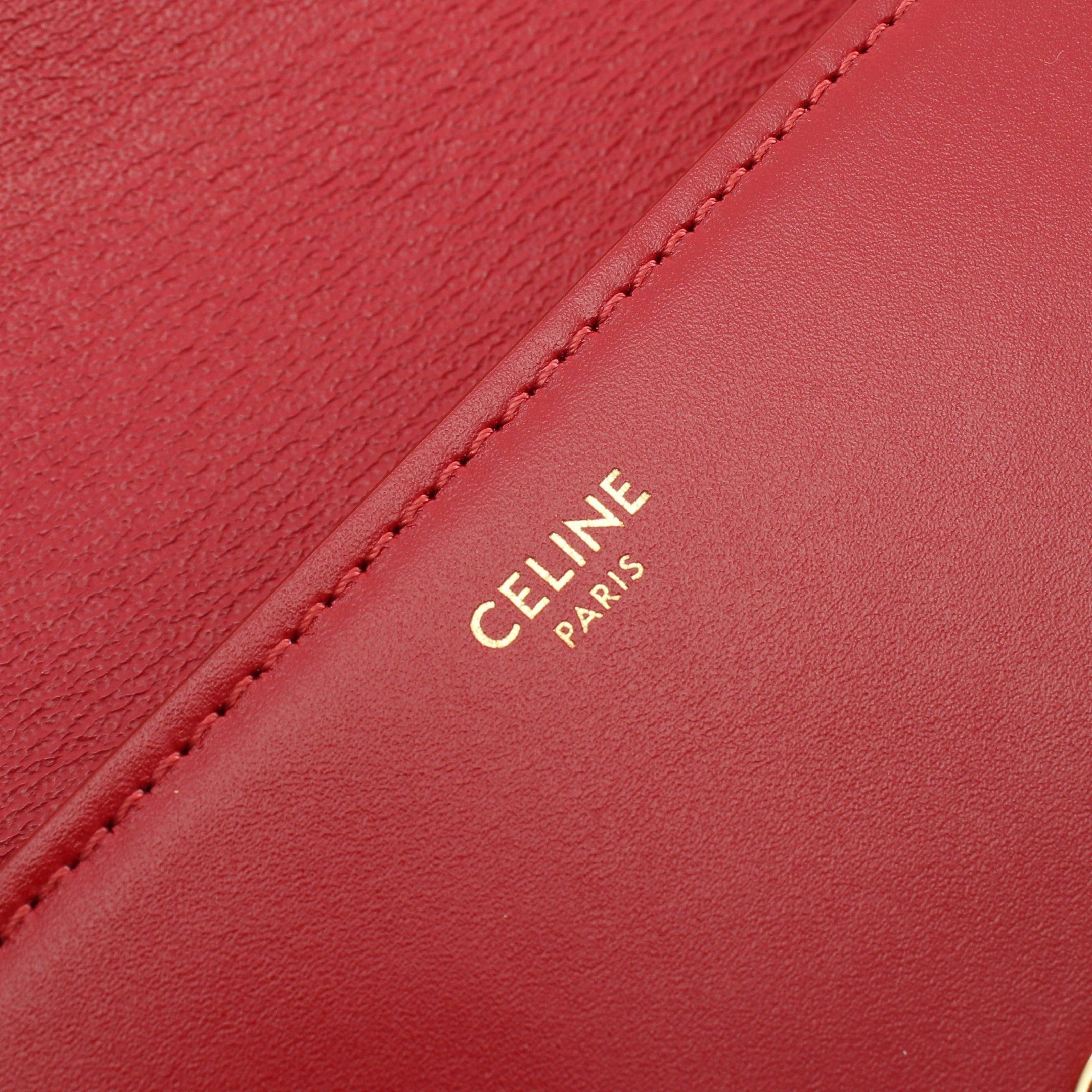 Celine Celine Waist Bag Body Leather Red Size ONE SIZE - 4 Thumbnail