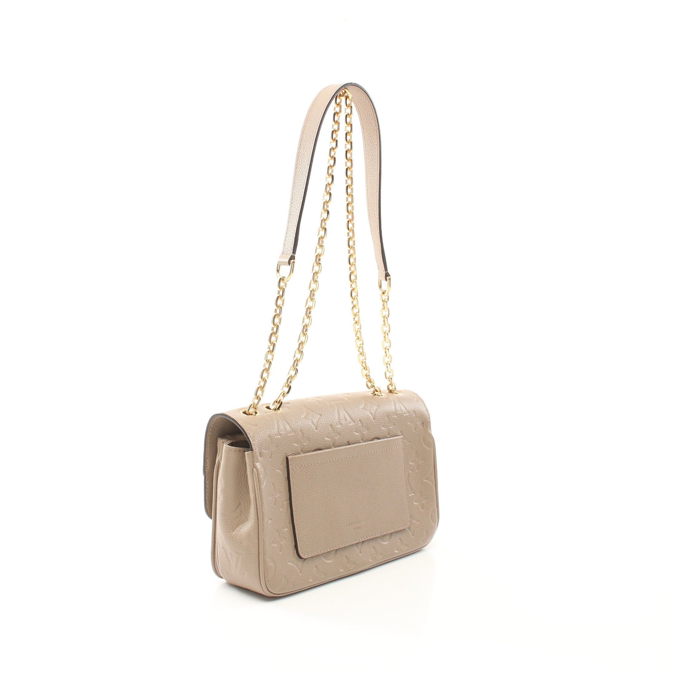 Louis Vuitton Louis Vuitton Marceau Monogram Empreinte Tourterelle Chain Shoulder Bag Leather Gray Beige Size ONE SIZE - 2 Thumbnail
